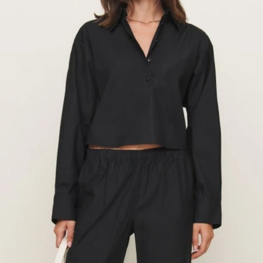 Reformation Joanna Two Piece Set - Black Top & Pants - Size M (NWT)